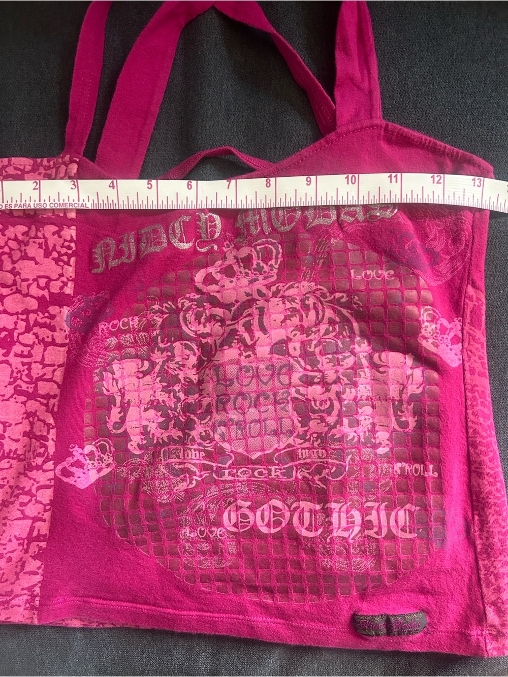 Fuchsia Graphic Tank Top - Picture 5 of 6